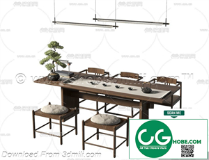 Tea Room 90 3D Model